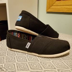Tom's Womens Black Canvas Toms
